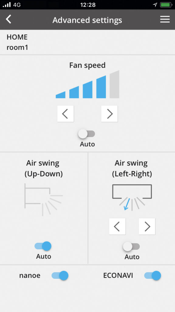 Panasonic wifi styring